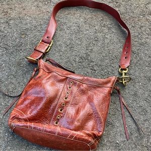 Coach - Chelsea Pebbled Laced Leather Medium Duffle Crossbody Bag